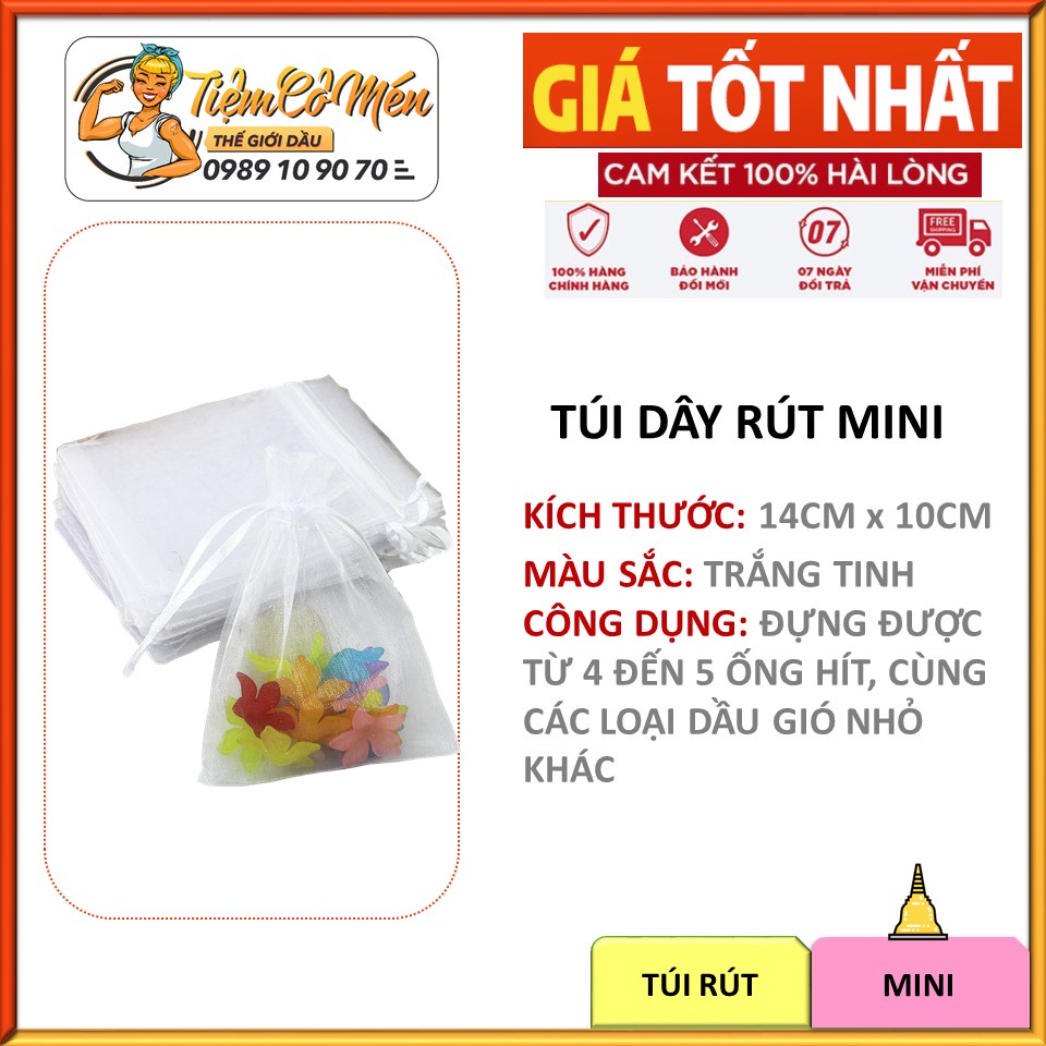 Túi dây rút mini để đựng dầu - ống hít tiện lợi