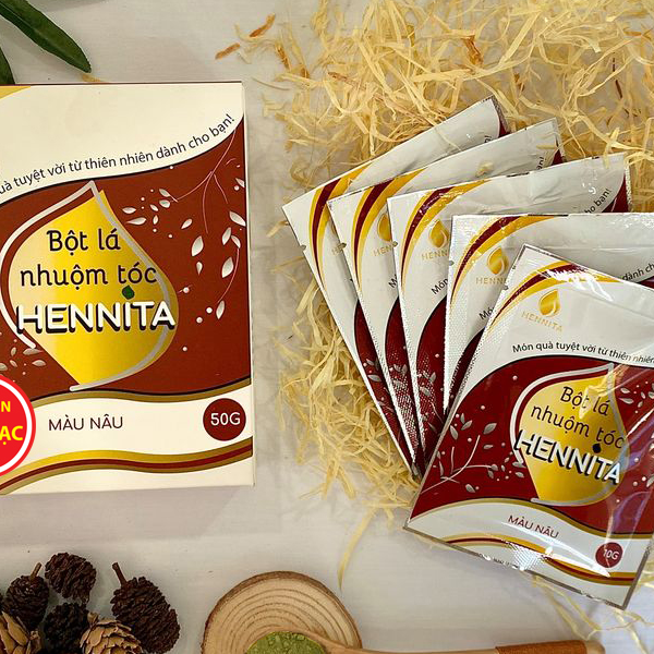 Bột Lá Nhuộm Tóc Hennita