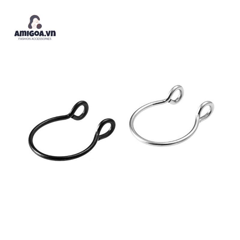 ✨✨KHUYÊN MŨI TRÒNKhuyên Thép Y Tế - Khuyên Mũi Nửa Vòng