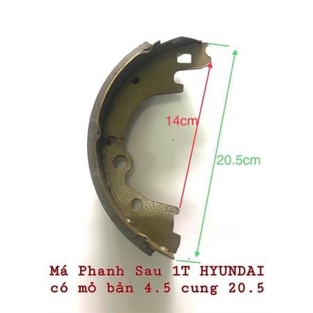 Má Phanh Sau 1T HYUNDAI có mỏ bản 4.5 cung 20.5 TQ 1 cái phụ tùng ô tô Hùng Lỳ