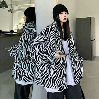 Áo lông họa tiết vằn ngựa