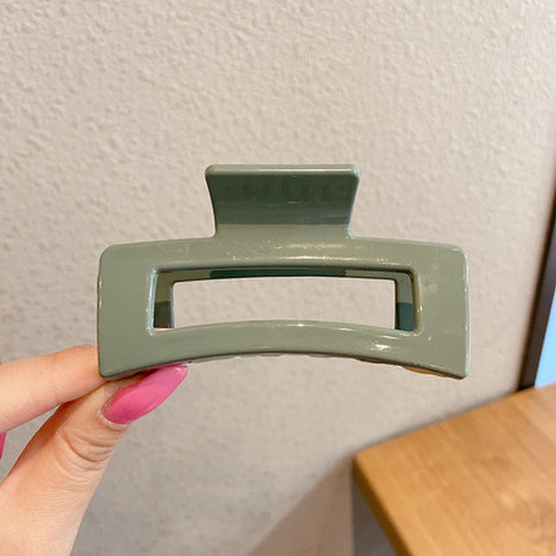 Kẹp tóc nhựa thiết kế đơn giản phong cách thời trang Hàn Quốc