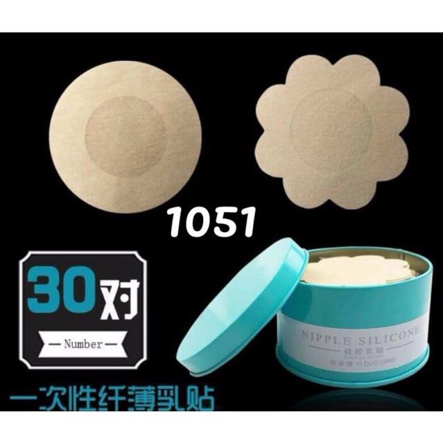 Hộp 30 Đôi Dán Nhũ Hoa Giấy Dùng 1 Lần Sang Chảnh