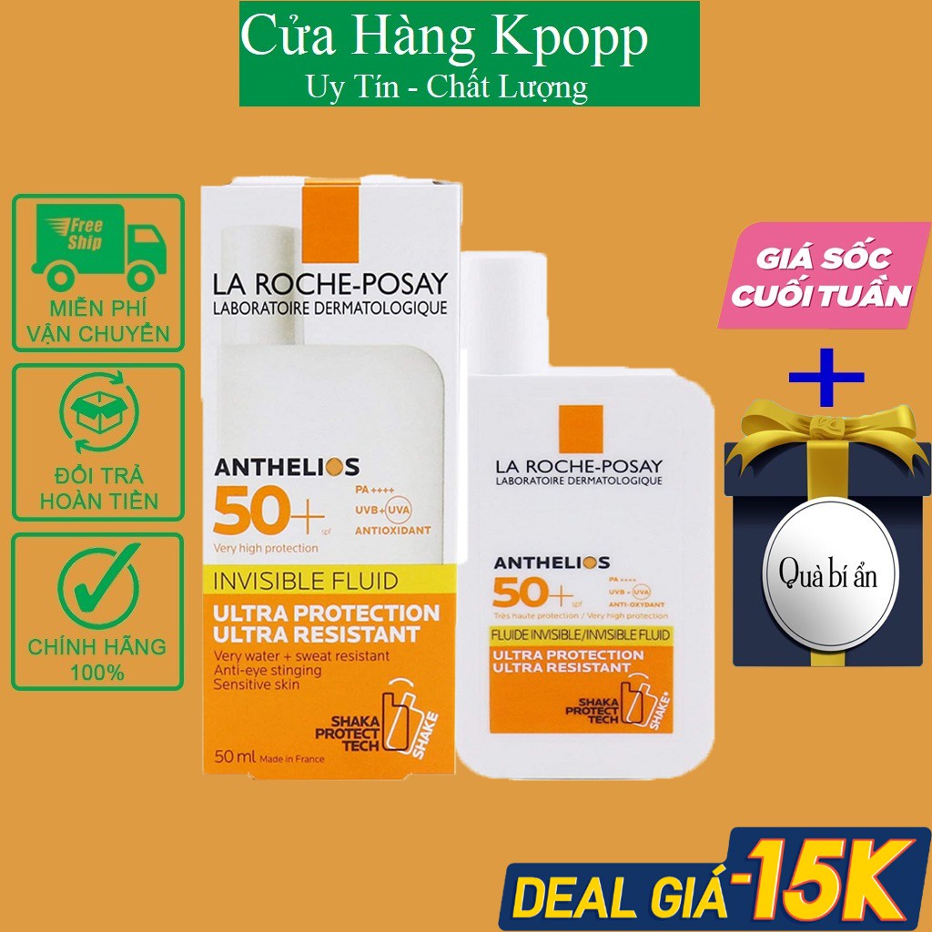 kem chống nắng la roche posay, cho da khô da dầu mụn và nhạy cảm NEW