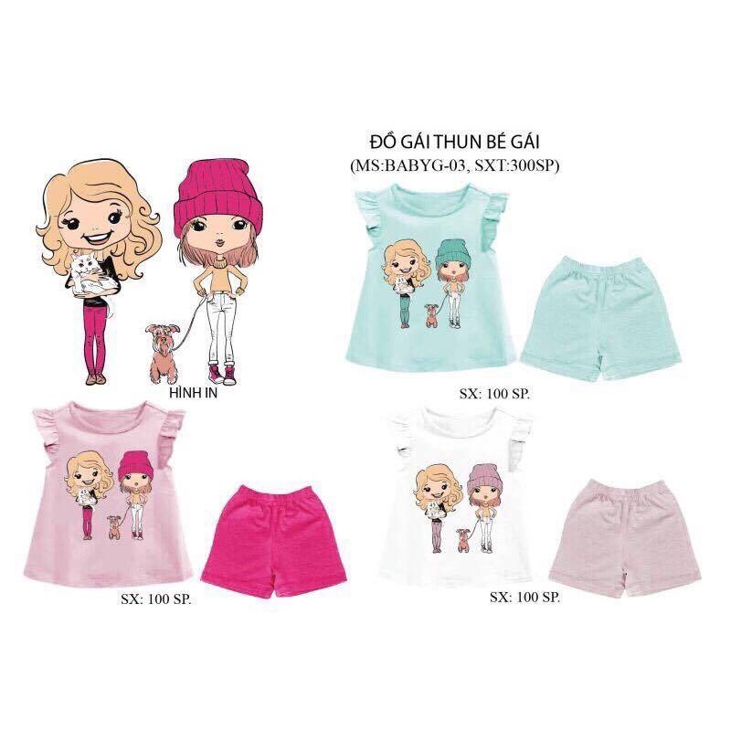 Bộ HM bé gái sz 6-12T