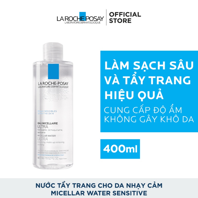 Set sản phẩm nước tẩy trang và làm sạch sâu cho da nhạy cảm La Roche-Posay Micellar Water Ultra Sensitive Skin