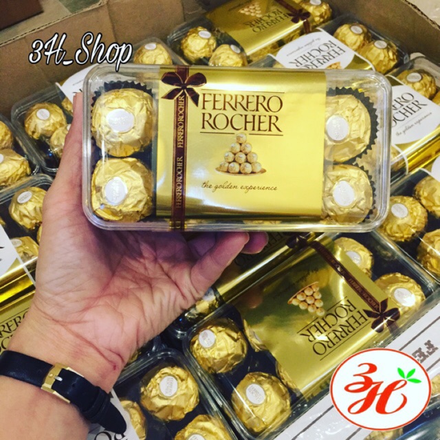 Sô cô la Ferrero Rocher 16 viên date T5/24 - Ý
