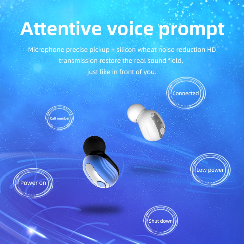 Tai Nghe Nhét Tai Không Dây S9 Bluetooth 5.0 Chống Thấm Nước Giảm Tiếng Ồn Có Micro Tiện Dụng