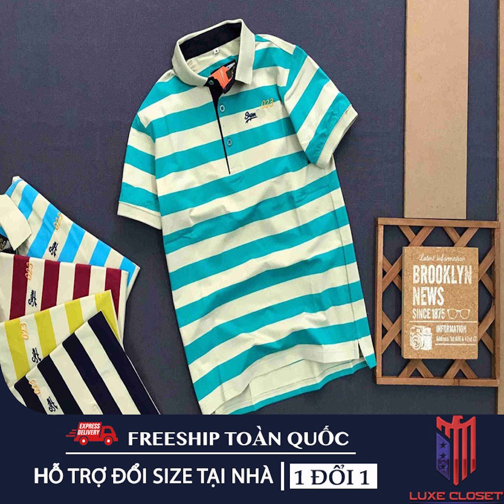 Áo thun nam có cổ phối sọc ngang cao cấp - Thời trang Havis - ASTD043 | BigBuy360 - bigbuy360.vn