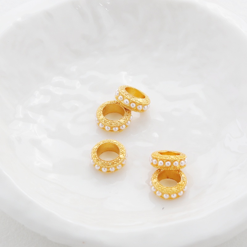 Chuỗi Hạt Vàng 18k 10mm Màu Sắc Tùy Chọn Trang Trí Vòng Tay diy