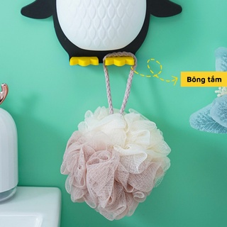 Kệ dán tường đa năng để đồ tiện lợi dán tủ bếp nhà tắm hình thú dễ thương