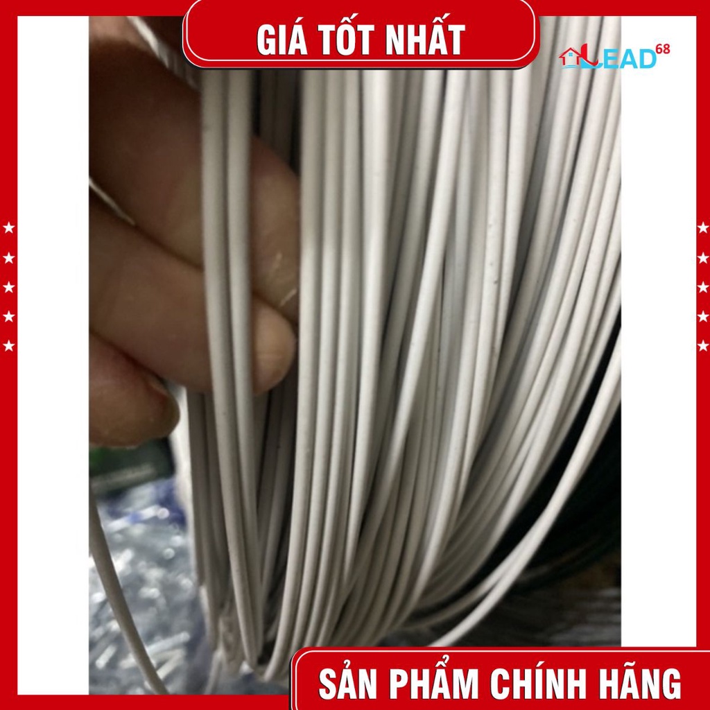 Dây thép 2li bọc nhựa trắng là dây phơi ,buộc ..không rỉ