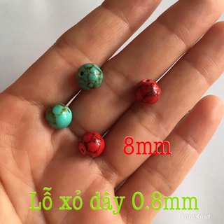 🌺 Hạt đá vân đẹp 8-10mm loại xịn làm vòng tay