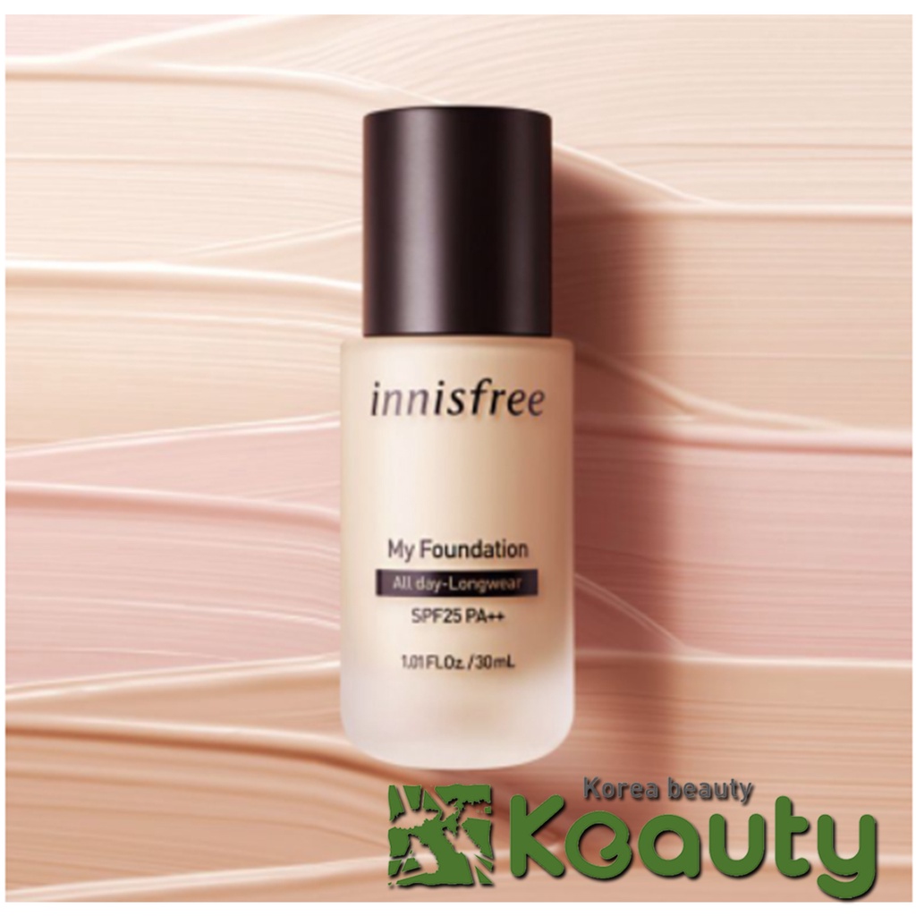 Kem nền kiềm dầu lâu trôi Innisfree My Foundation All day long wear 30ml SPF25 PA++