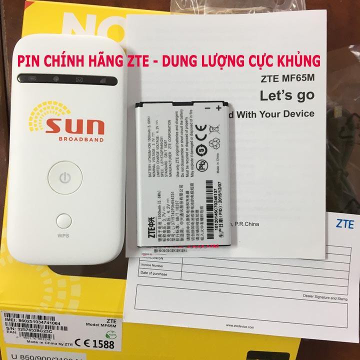 PIN CHO PHÁT WIFI ZTE MF60, MF61, MF62, MF63, MF65 DUNG LƯỢNG 1500MAH | BigBuy360 - bigbuy360.vn