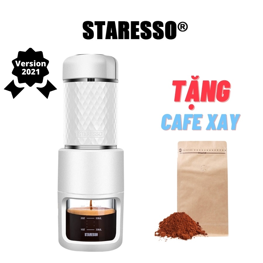 Máy pha cà phê mini Staresso cầm tay Basic du lịch cắm trại máy ép pha cafe cầm tay