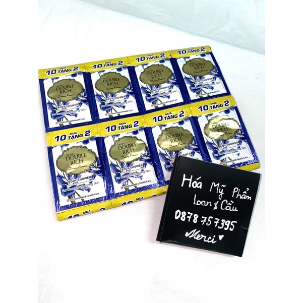 Combo 4 dây mua 10 tặng 2 sữa tắm DOUBLE RICH 7g