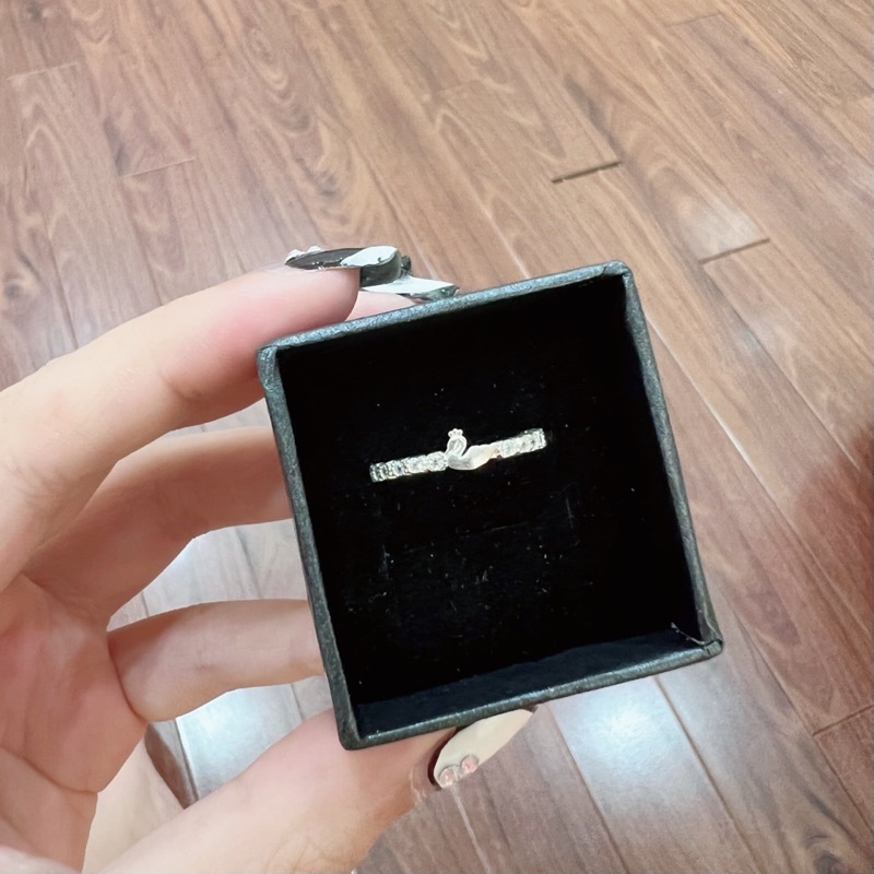 Nhẫn nữ bạc nguyên chất họa tiết thiên nga tinh tế, thanh lịch SUN564 Lavesta