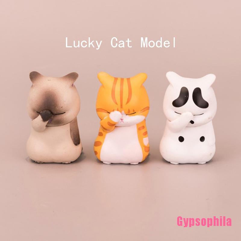 Mô hình mèo may mắn dễ thương dùng trang trí giá cạnh tranh