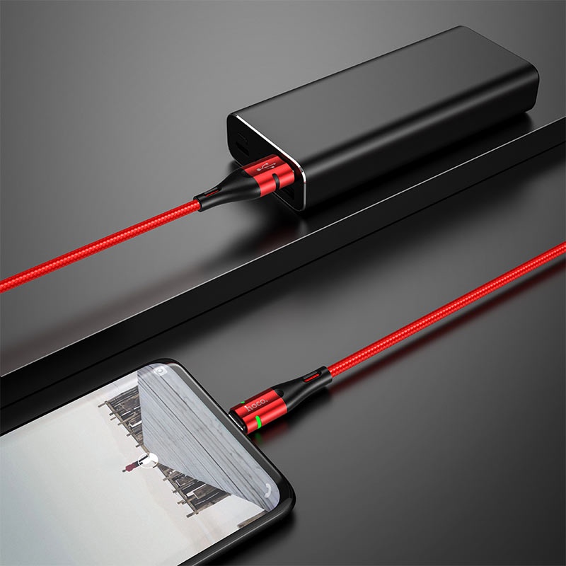 Cáp sạc nhanh Hoco U93 siêu bền 3A đầu iPhone, Android, iPad dây dài 1.2m - Chính hãng