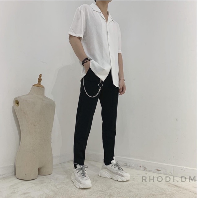 Quần Âu Nam Dáng Slimfit Kèm Xích 986 RHODISHOP