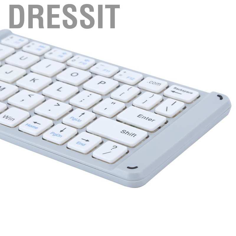 Dressit Foldable Bluetooth3.0 Keyboard  Folding Portable Ultra Thin Wireless Rechargeable for IOS / Android Windows Phone Laptop Computer