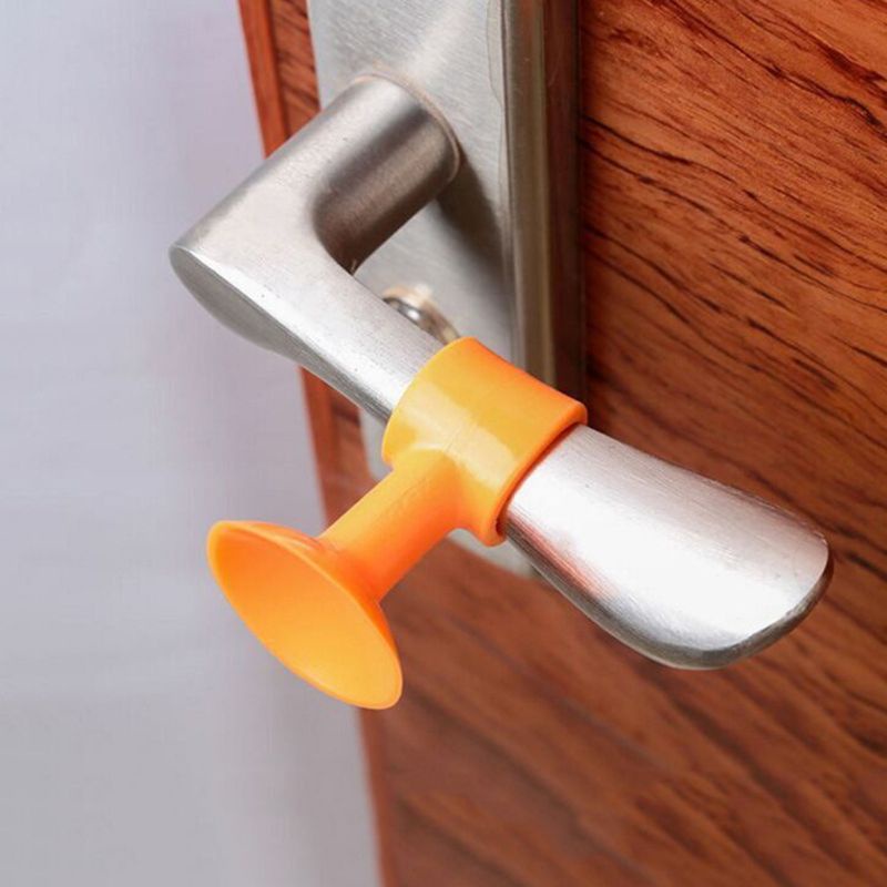 Đệm Silicone Chặn Tay Nắm Cửa Chống Va Đập