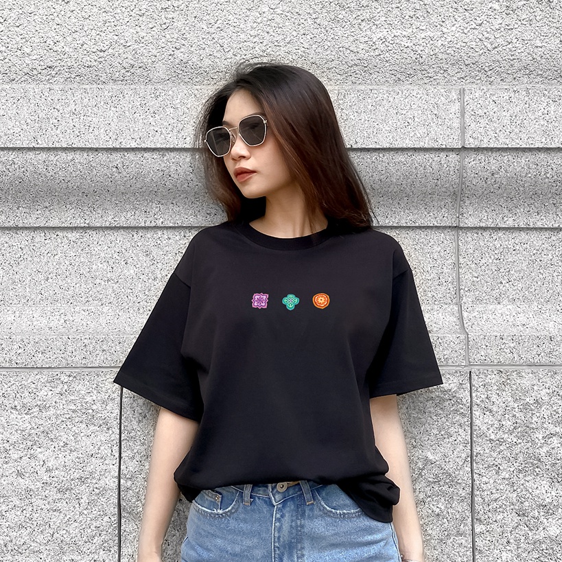 Áo thun unisex In hình cao cấp những viên GẠCH BÔNG MINI Ver 1 form basic 100% cotton SOUL OF A NATION - Trắng/Đen/Kem