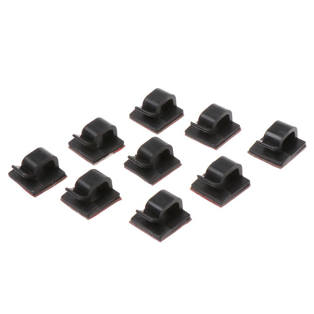 Bộ 50 Kẹp Nhựa Cố Định Dây Cáp Tự Dính Chắc Chắn
