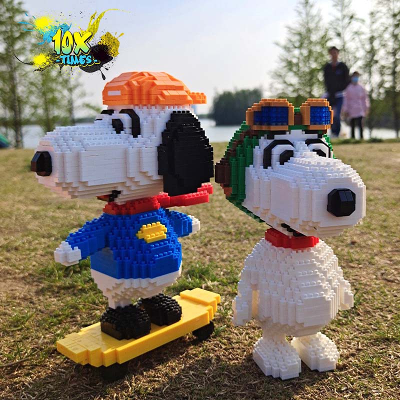 mô hình lắp ráp 3d chú chó Snoopy dễ thương quà tặng sinh nhật trẻ em, quà tặng bạn trai bạn gái 10xtimes