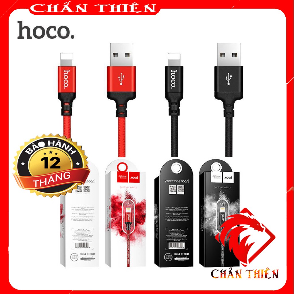 Dây Cáp Sạc Hoco Lai ning Type C Micro Usb X14 1m 2m Bảo hành 12 Tháng