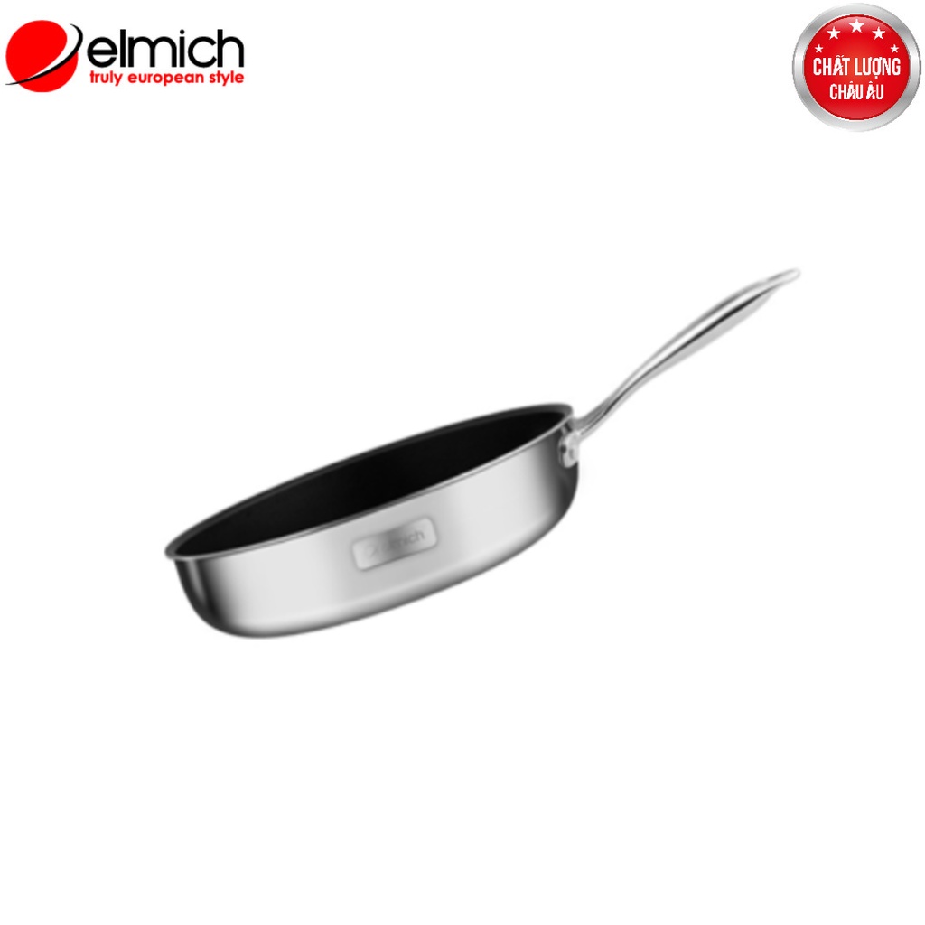 Chảo chống dính Inox đáy từ nguyên khối đáy liên Elmich Trimax Classic EL-2702OL size 24cm