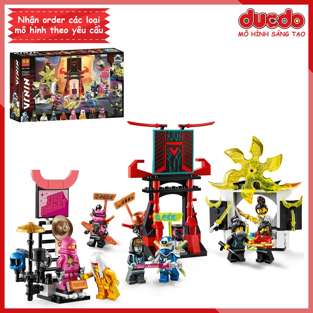 LARI 11484 Lắp ghép Ninjago Sàn đấu game thủ - Đồ chơi Xếp hình Mô hình Ninja 71708 Bela