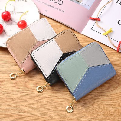 Ví nữ cầm tay nhỏ gọn, nhiều ngăn tiện dụng, thiết kế sọc 3 màu trẻ trung G0074 bền đẹp