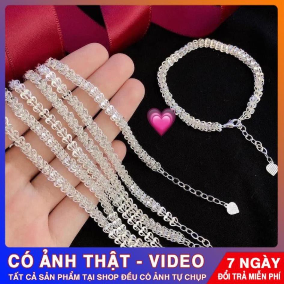 [FreeShip – Clip thật]Lắc tay, vòng tay nữ bạc đẹp, trang sức bạc cao cấp phong cách Hàn Quốc Tuấn Thoan JEWELRY