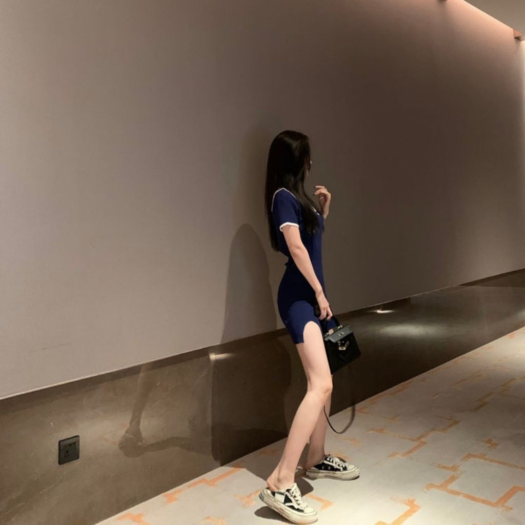 Đầm Body , Váy Ngắn Sexy , Dáng Ôm , Cổ Vuông Co Giãn Cao Cấp , Phong Cách Hàn Quốc