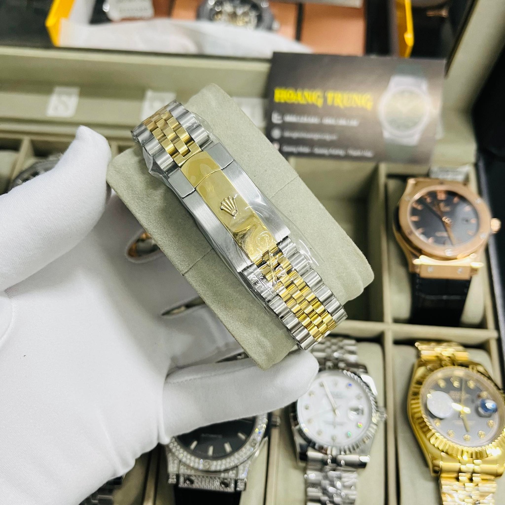 Đồng hồ Nam RolexDatejust máy nhật, Automatic ,size 40mm, Thép không rỉ đúc đặc