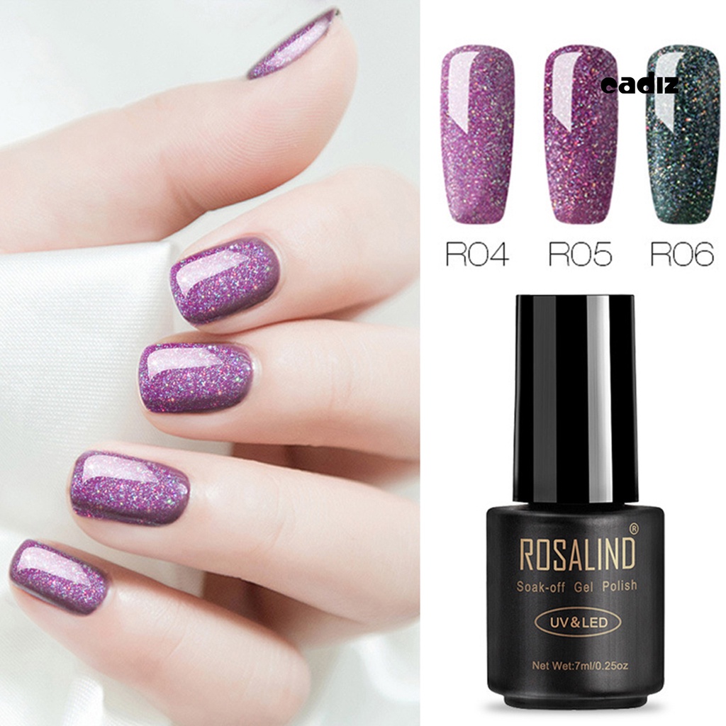 Sơn Móng Tay ROSALIND Màu Cầu Vồng Lấp Lánh Chuyên Dụng Cho Trang Trí Móng Tay Nghệ Thuật