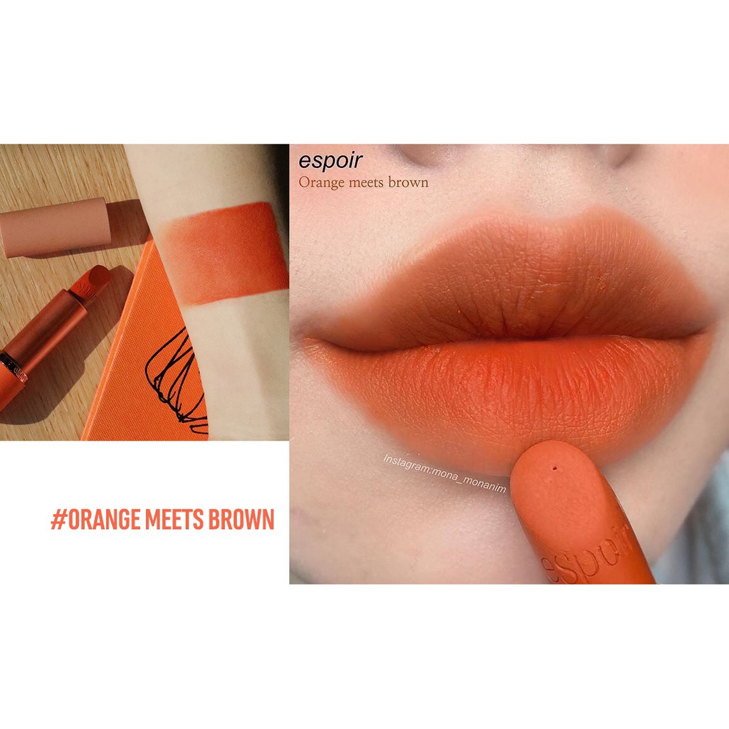 Son thỏi Espoir Orange Meets Brown- cam nghệ OR407