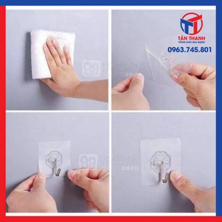 Combo10 Móc dán tường siêu dính siêu chịu lực.