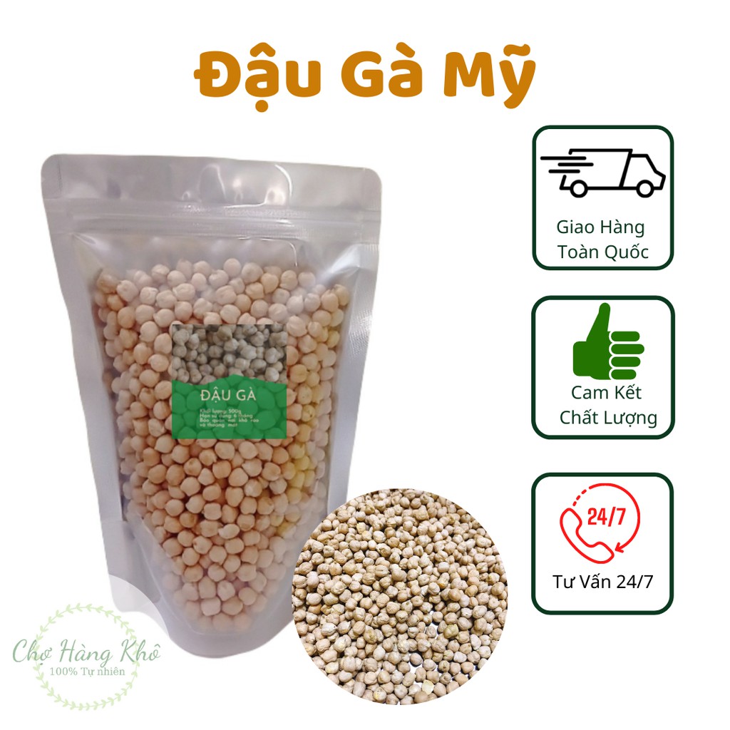 500G Hạt đậu gà nhập khẩu không biến đổi gen