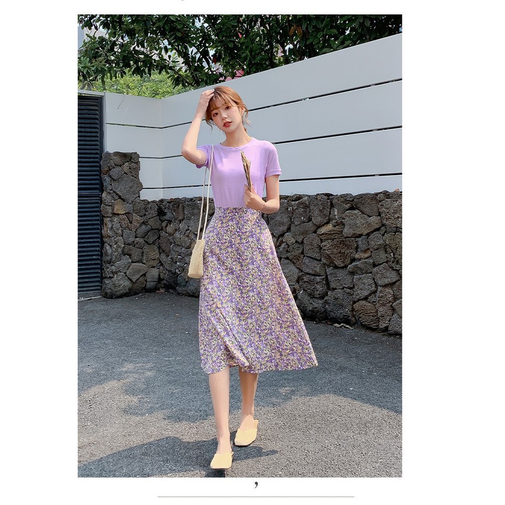 CHÂN VÁY HOA NHÍ MIDI DỊU DÀNG