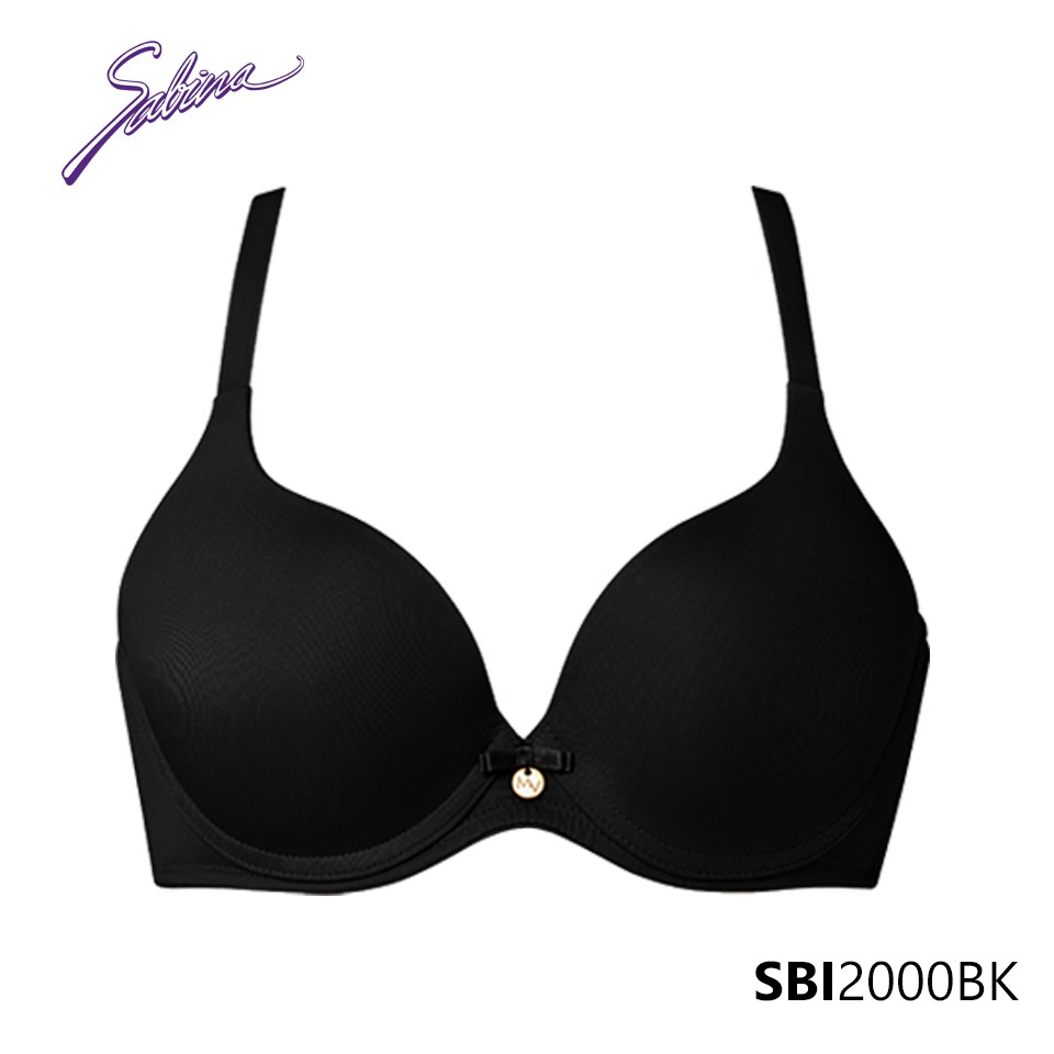 Áo Lót Mút Vừa Nâng Ngực Tự Nhiên Tạo Khe Chữ V Màu Đen Mordern V By Sabina SBI2000BK