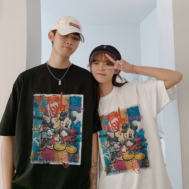 ALBUM 1034 - ÁO THUN CHUỘT MICKEY CRAZY IN LOVE SIÊU CƯNG