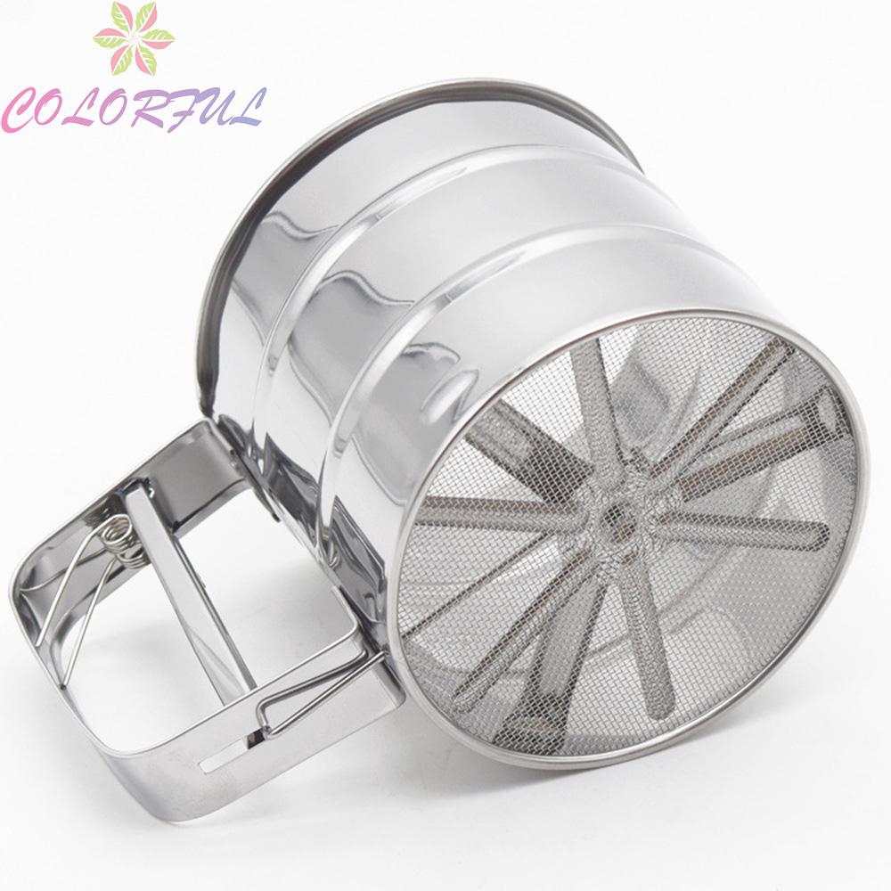 Flour Sieve Making cakes Cookies Bread 1pc Accessories Strainer Handheld Baking Kitchen Stainless Steel Powder