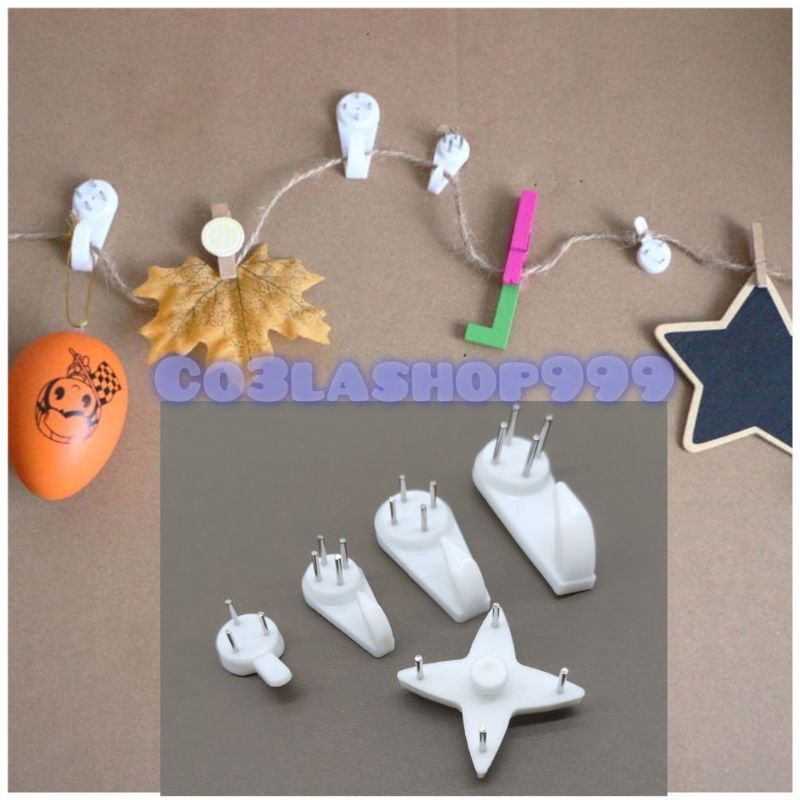 Combo sỉ đinh đóng tường các lọai 3 chân (kèn), 4 chân, hình sao (Bán theo phân loại)