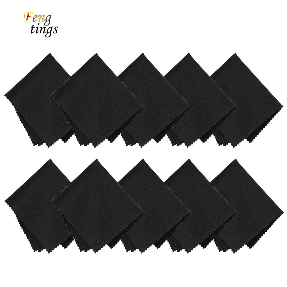 ✌ FT ✌ 10Pcs Saw Tooth Edge Premium Microfiber Cleaning Cloths for Lens Glasses Screen