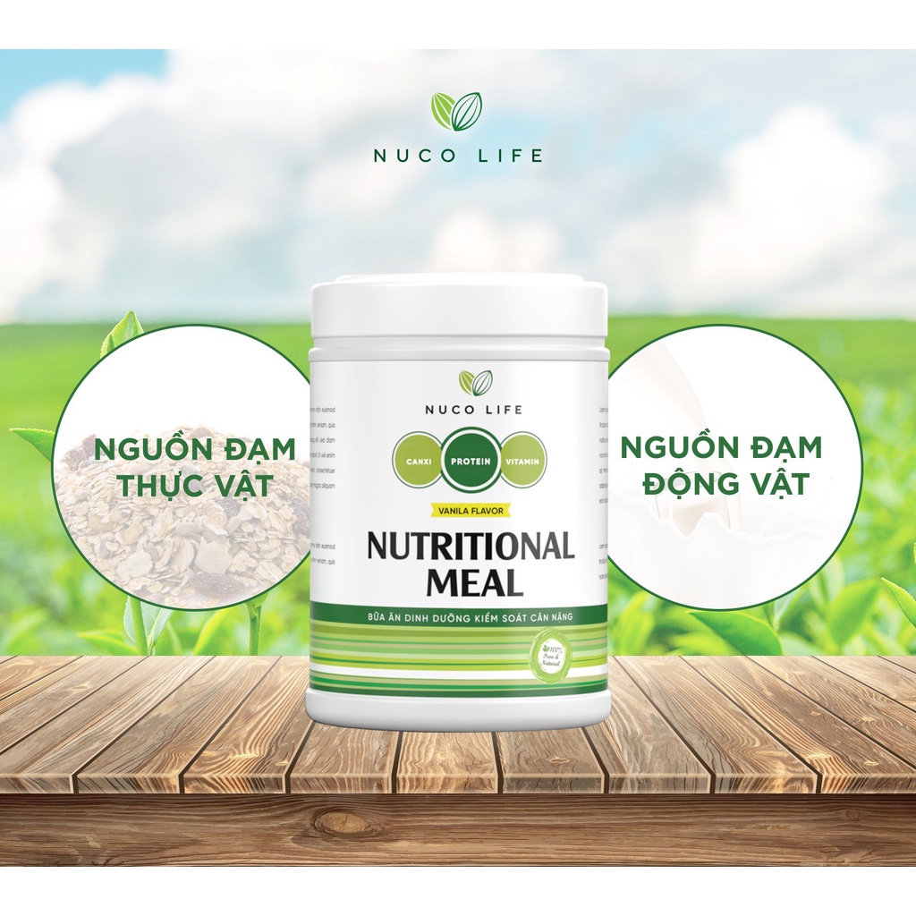Bữa ăn dinh dưỡng hỗ trợ kiểm soát cân nặng Nuco Life Nutritional Meal 400g
