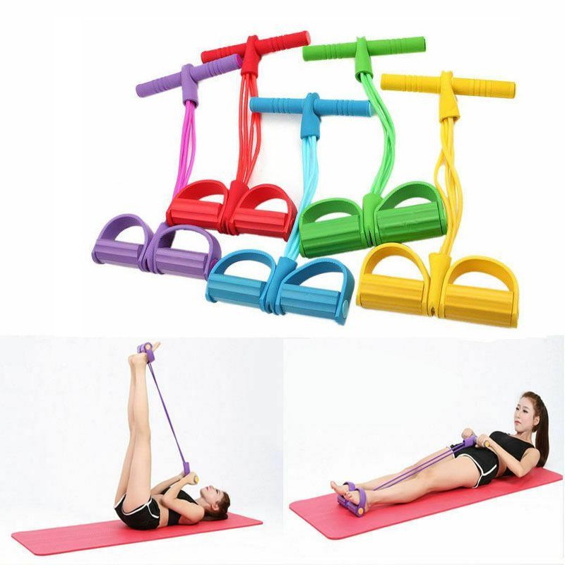 Bộ dây tập cơ bụng đàn hồi 4 ống [Loại 1]