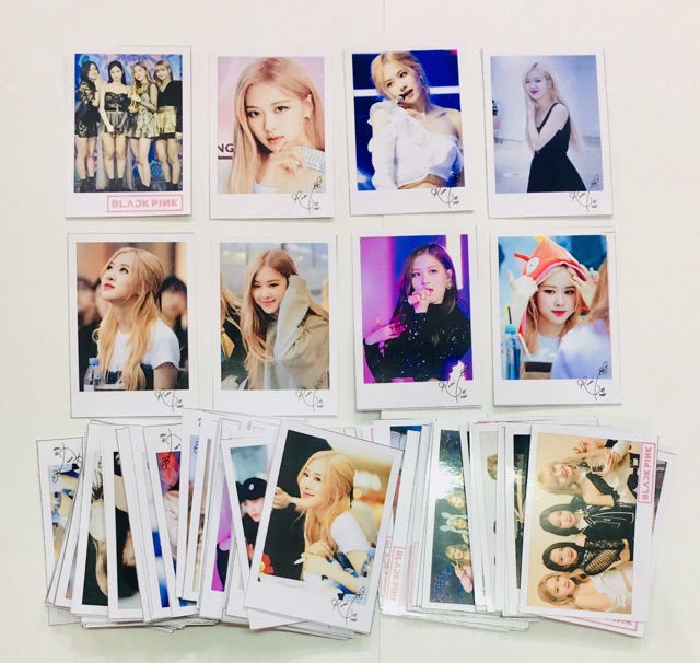 Ảnh polaroid BLACKPINK có chữ ký khổ 10x15cm ảnh ngẫu nhiên combo 6 tấm